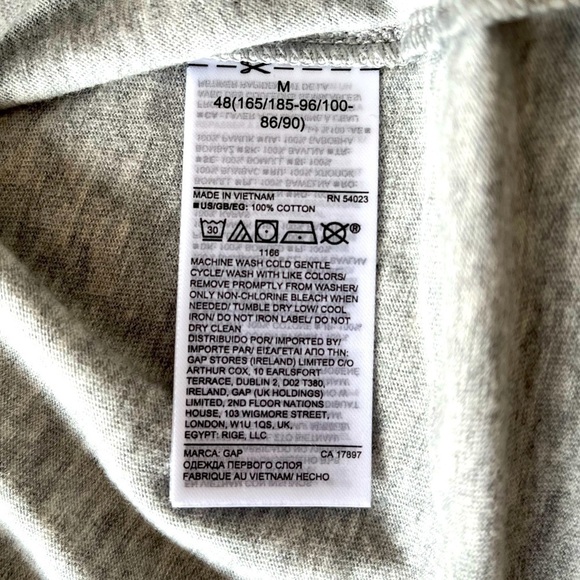 Gap Everyday Crewneck T-Shirt NWT Size Medium in Grey - Picture 15 of 15